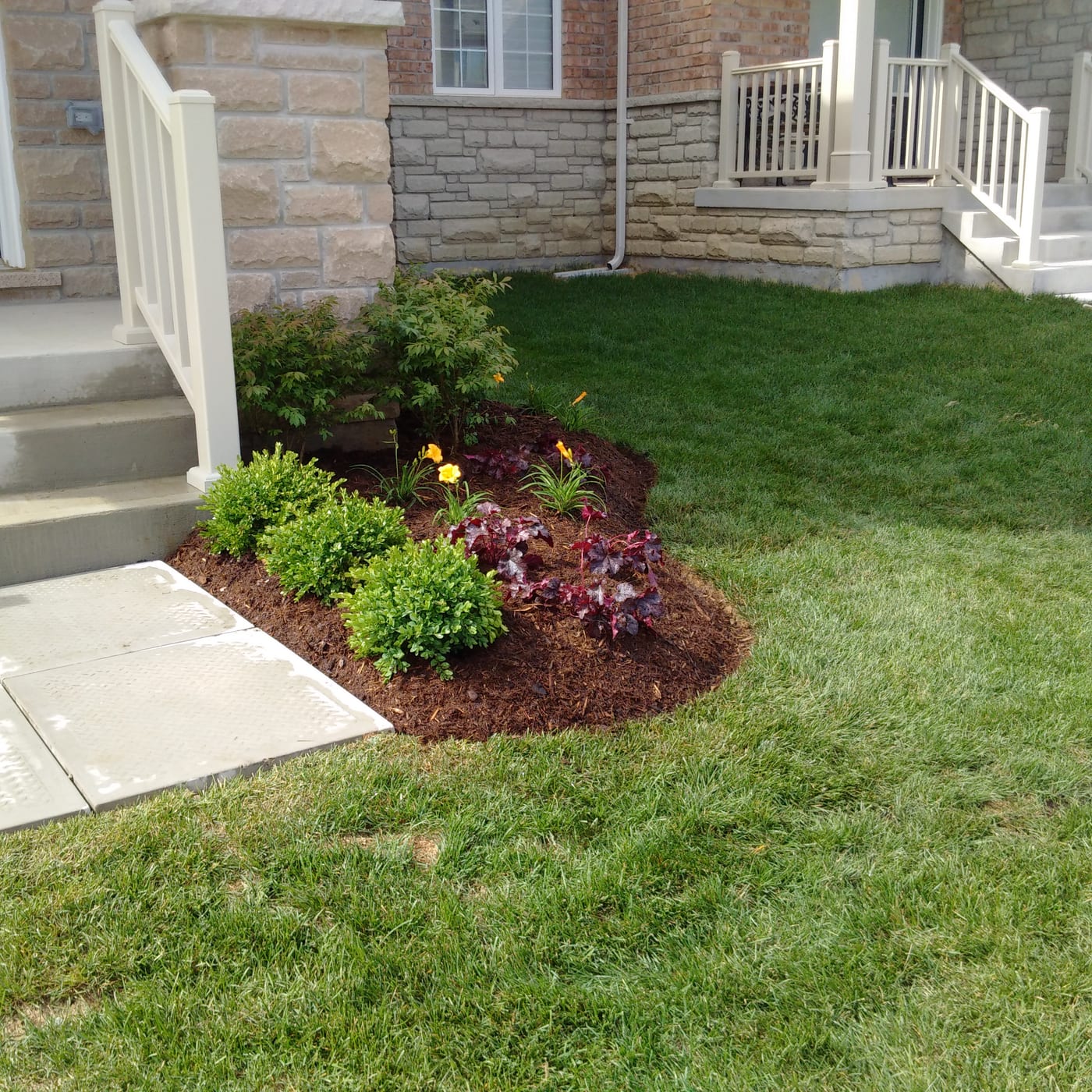 Garden planting at a Caledon residence